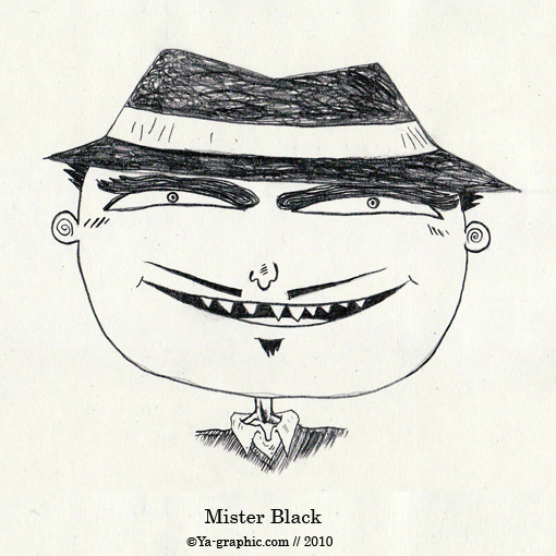 Mister Black l'homme au chapeau noir (black hat)