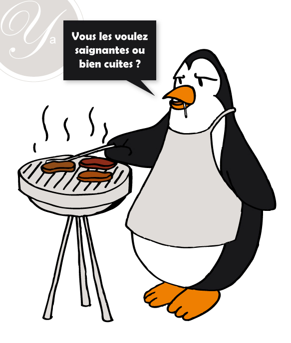 Cuisson de steacks au barbecue