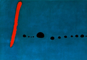 peinture Miro, Bleu 2