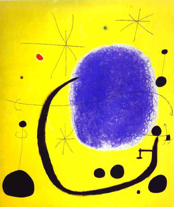 peinture de Miro - Loro Dellazzurro