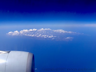 Photo prise en avion : Palma de Majorque, iles Baléares