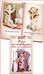Il y a un cauchemar dans mon placard, couvertures de livre