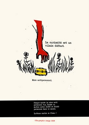 Affiche sensibilisation lutte contre mines antipersonnel