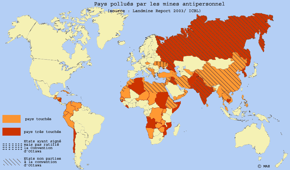 Les mines antipersonnel constituent un fléau qui tue