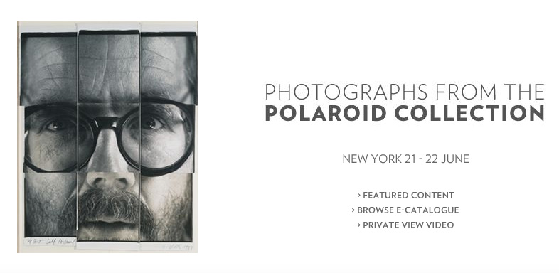 Vente aux enchères de la collection Polaroid à Sotheby's
