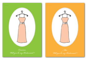 Bridesmaid cards