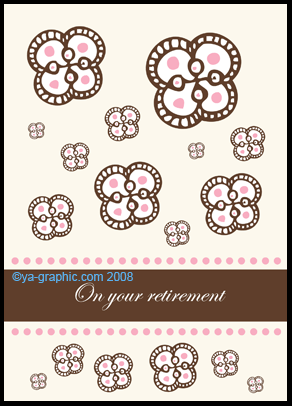 Carte pour fêter la retraite