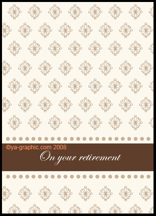 Carte pour fêter la retraite