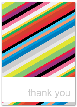 Carte de remerciement graphic design en anglais