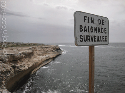 plage La Couronne, fin de baignade surveillée