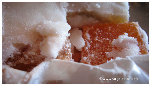 Gros plan sur le loukoum