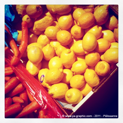 Les légumes du marché de Pélissanne en été 2011