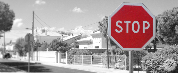 Photo d'un panneau stop