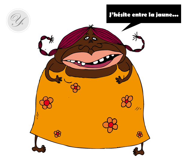Robe de couleur jaune
