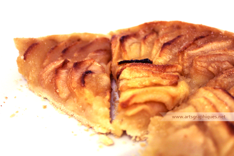 Photo culinaire : tarte aux pommes faite maison