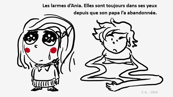 Les larmes d'Ania, petite fille abandonnée par son papa